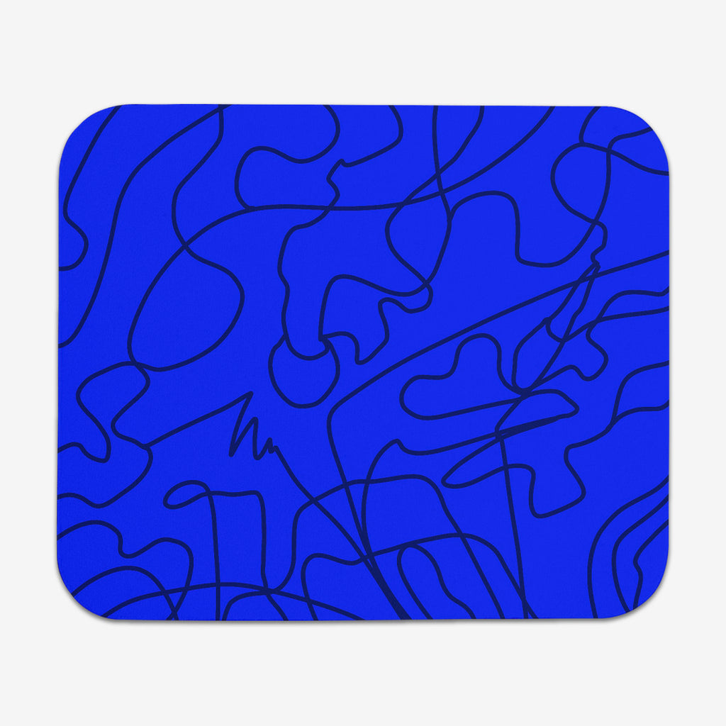 Blue Abstract Mousepad