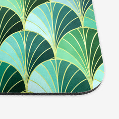 Ocean Inspired Art Deco Scales Mousepad