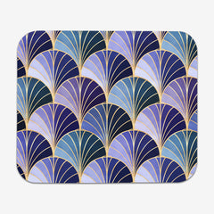 Ocean Inspired Art Deco Scales Mousepad