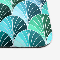 Ocean Inspired Art Deco Scales Mousepad