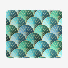 Ocean Inspired Art Deco Scales Mousepad