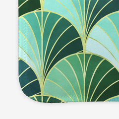 Ocean Inspired Art Deco Scales Mousepad