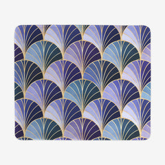 Ocean Inspired Art Deco Scales Mousepad