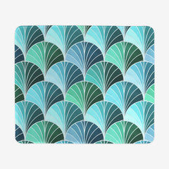 Ocean Inspired Art Deco Scales Mousepad
