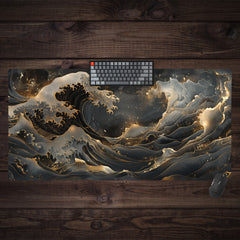 Gold Wave Extended Mousepad