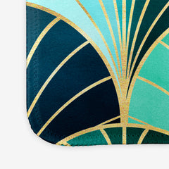 Ocean Inspired Art Deco Scales Mousepad