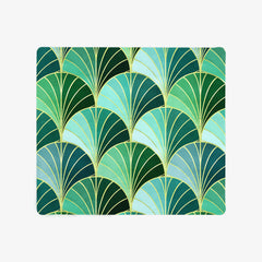 Ocean Inspired Art Deco Scales Mousepad
