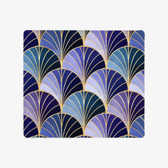 Ocean Inspired Art Deco Scales Mousepad