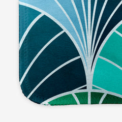Ocean Inspired Art Deco Scales Mousepad