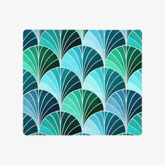 Ocean Inspired Art Deco Scales Mousepad