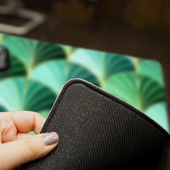 Ocean Inspired Art Deco Scales Mousepad