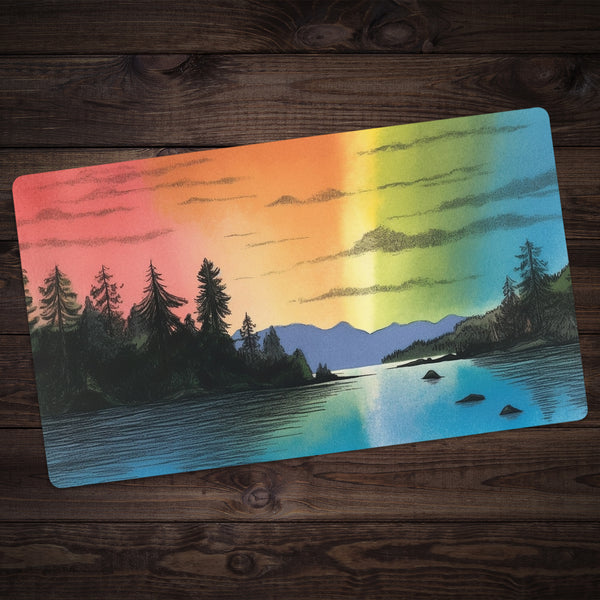 Three Rocks Lake Playmat Inked Gaming