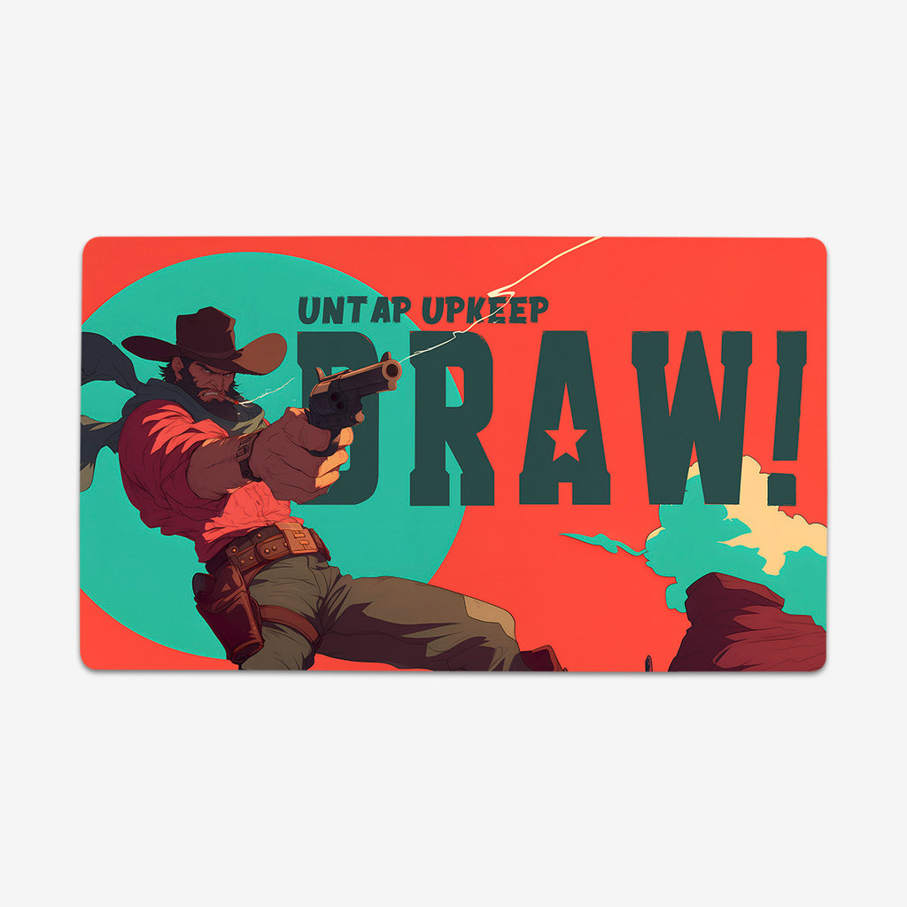 Untap Upkeep Draw Playmat