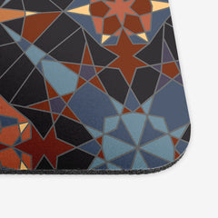 Abstract Stars Mousepad - Inked Gaming - HD - Corner - Orange