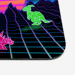Retrowave Dinos Mousepad