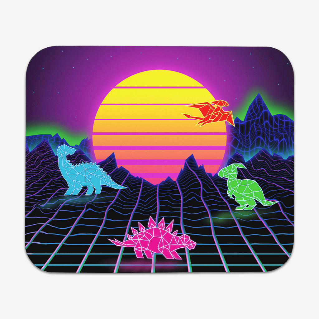 Retrowave Dinos Mousepad