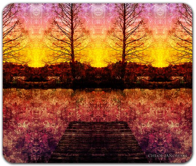 Lake Rosemound Sunset Mousepad - Chloe Janowski - Mockup
