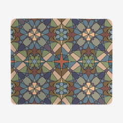 Abstract Stars Mousepad - Inked Gaming - HD - Mockup - Green - 051