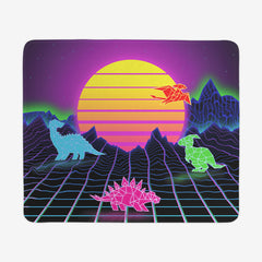 Retrowave Dinos Mousepad