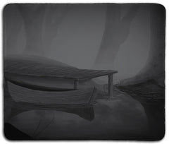 Boat in Lake Mousepad - Mundane Massacre - Mockup 051
