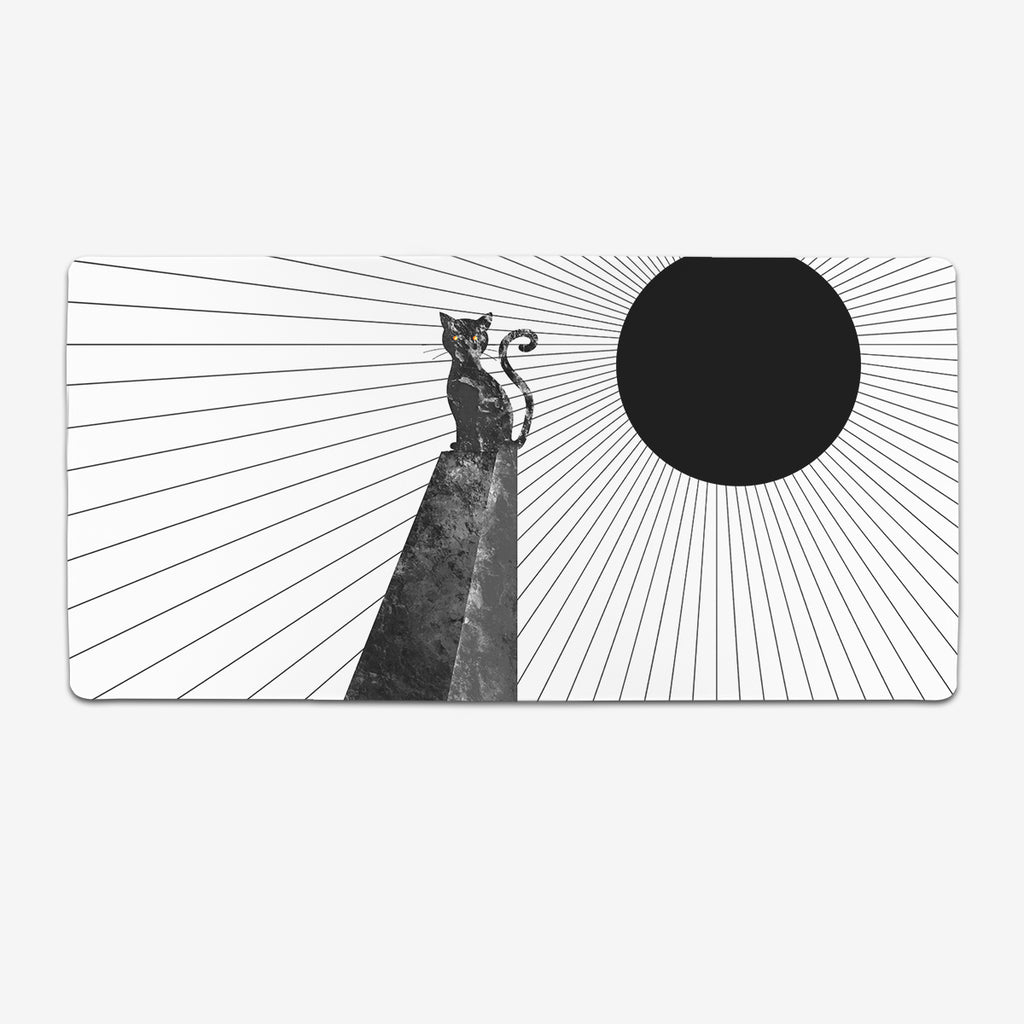 Cursed Cat Extended Mousepad - Carbon Beaver - Mockup - XL