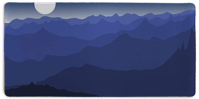 Moonlit Wilderness XL Extended Mousepad - Carbon Beaver - Mockup - XL
