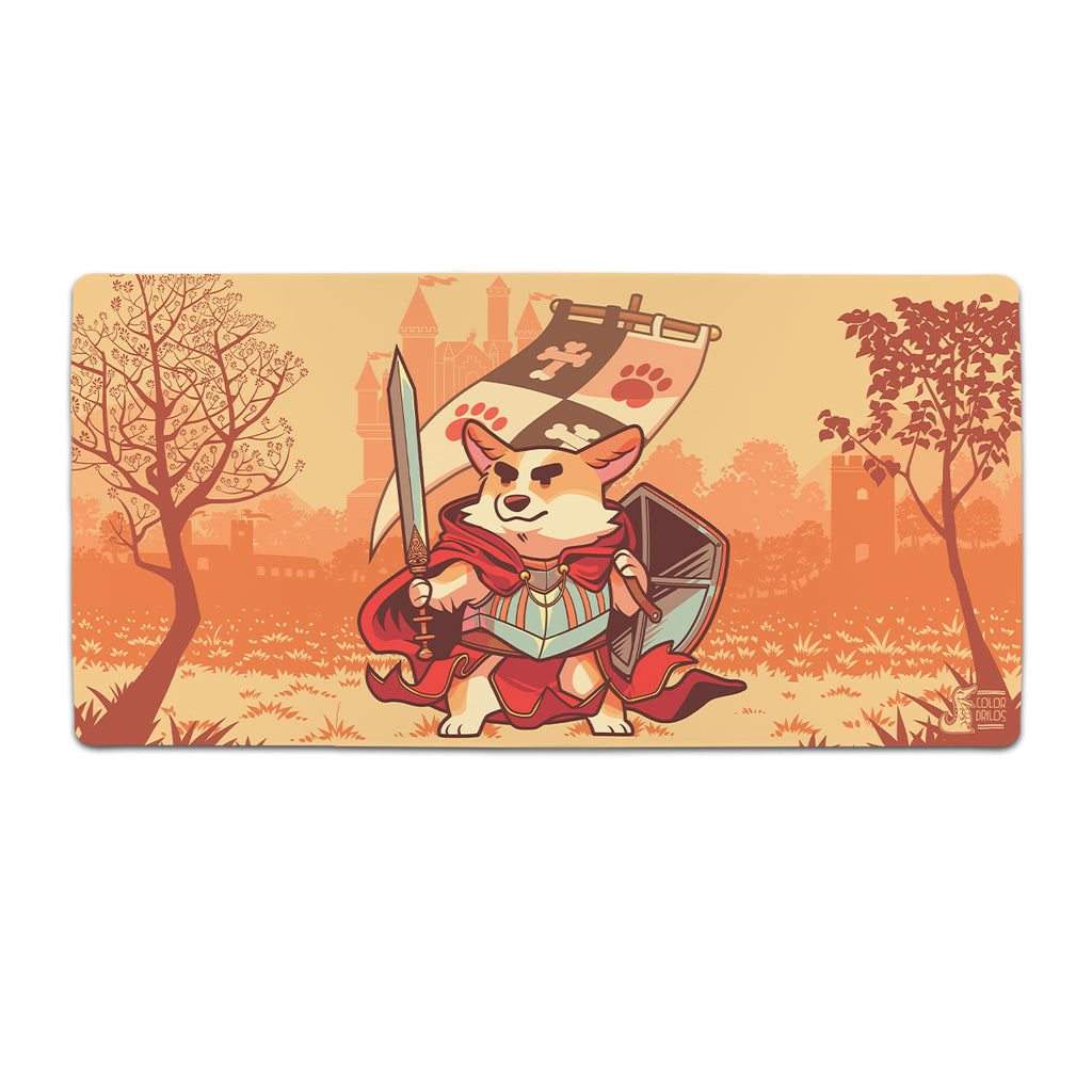 Warrior Corgi Extended Mousepad - Colordrilos - Mockup - XL