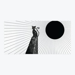 Cursed Cat Extended Mousepad - Carbon Beaver - Mockup - XXL