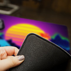 Retrowave Dinos Mousepad