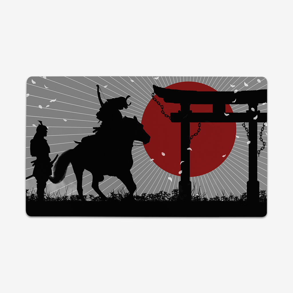 Rising Sun Playmat - Carbon Beaver - Mockup