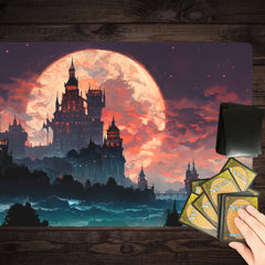 Moonlit Vampire Castle Playmat