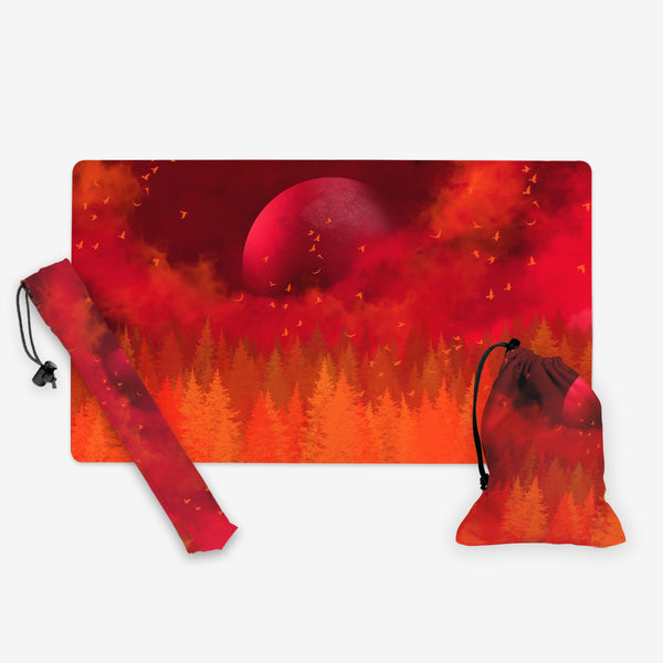 GIFT BUNDLE Red Giant Playmat, Red Giant Playmat Bag and Red Giant Di