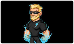 Bouncer Watts Logo Playmat - Bouncer Watts - Mockup