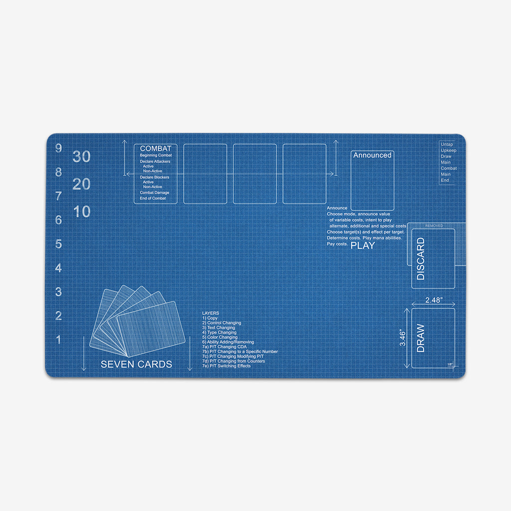 Blueprint Playmat - Flinxz - Mockup - Blue