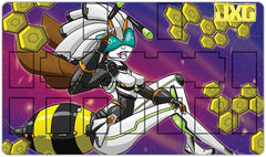 Honeybot Pinup Playmat - JXG Art - Mockup - Zones