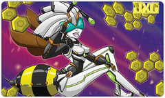 Honeybot Pinup Playmat - JXG Art - Mockup