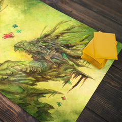 Elemental Wood Dragon Playmat