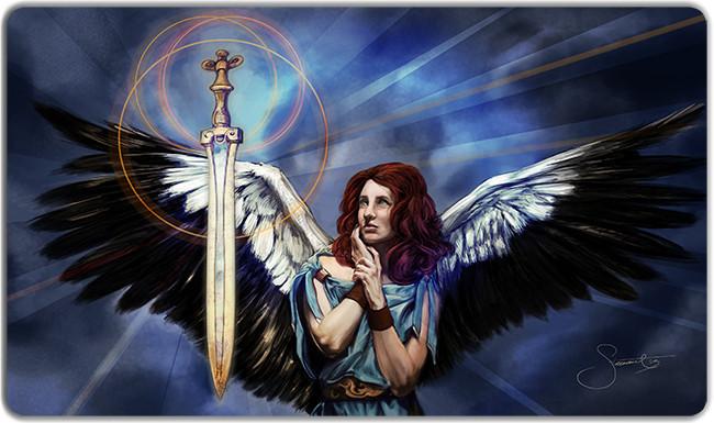 Archangel Playmat - Christopher Stewart - Mockup