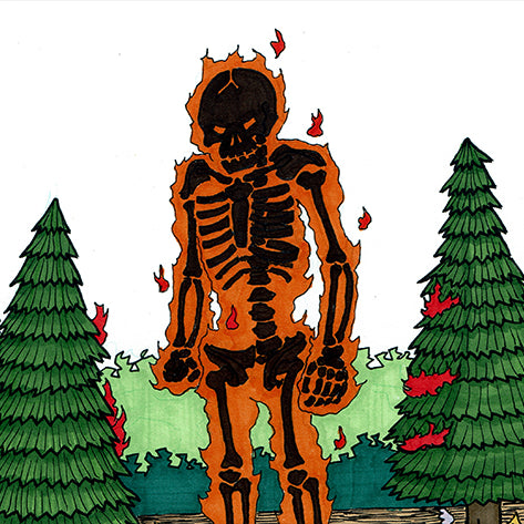 Art: Fire Skeleton