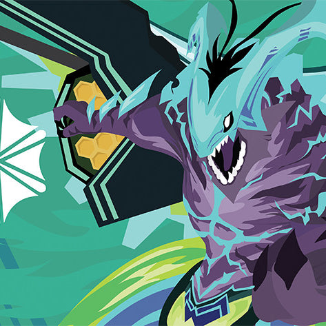 Art: Blue Storm Dragon Maelstrom