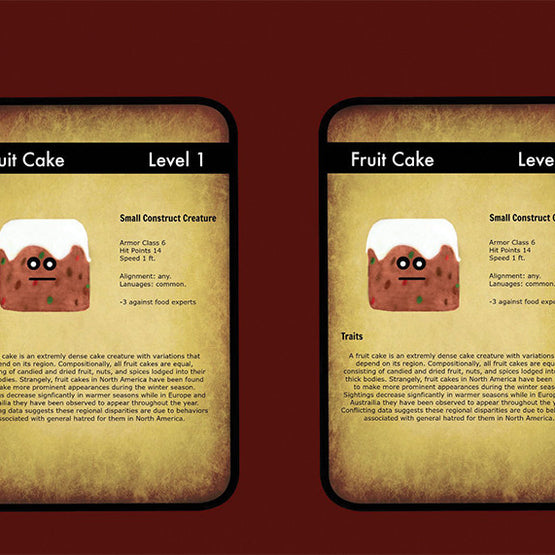 Art: Fruit Cake Creature Card