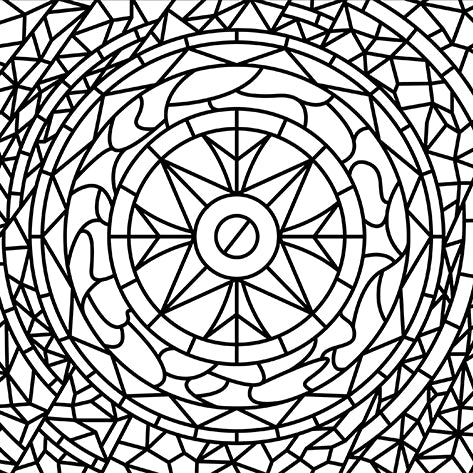 Art: Colorbook Stained Glass Circle