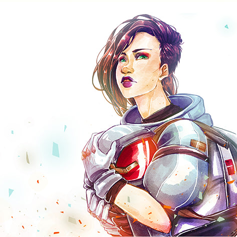 Art: Astronaut Pinup