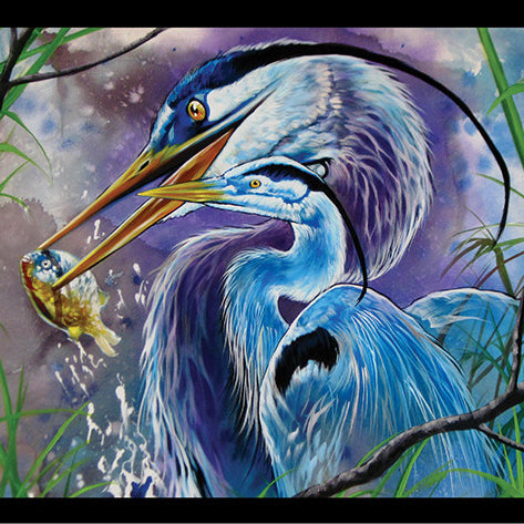 Art: Heron Fishing
