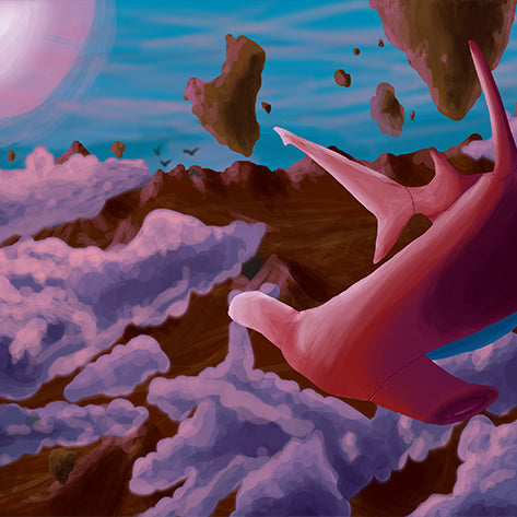 Art: Fantasy Flying Shark