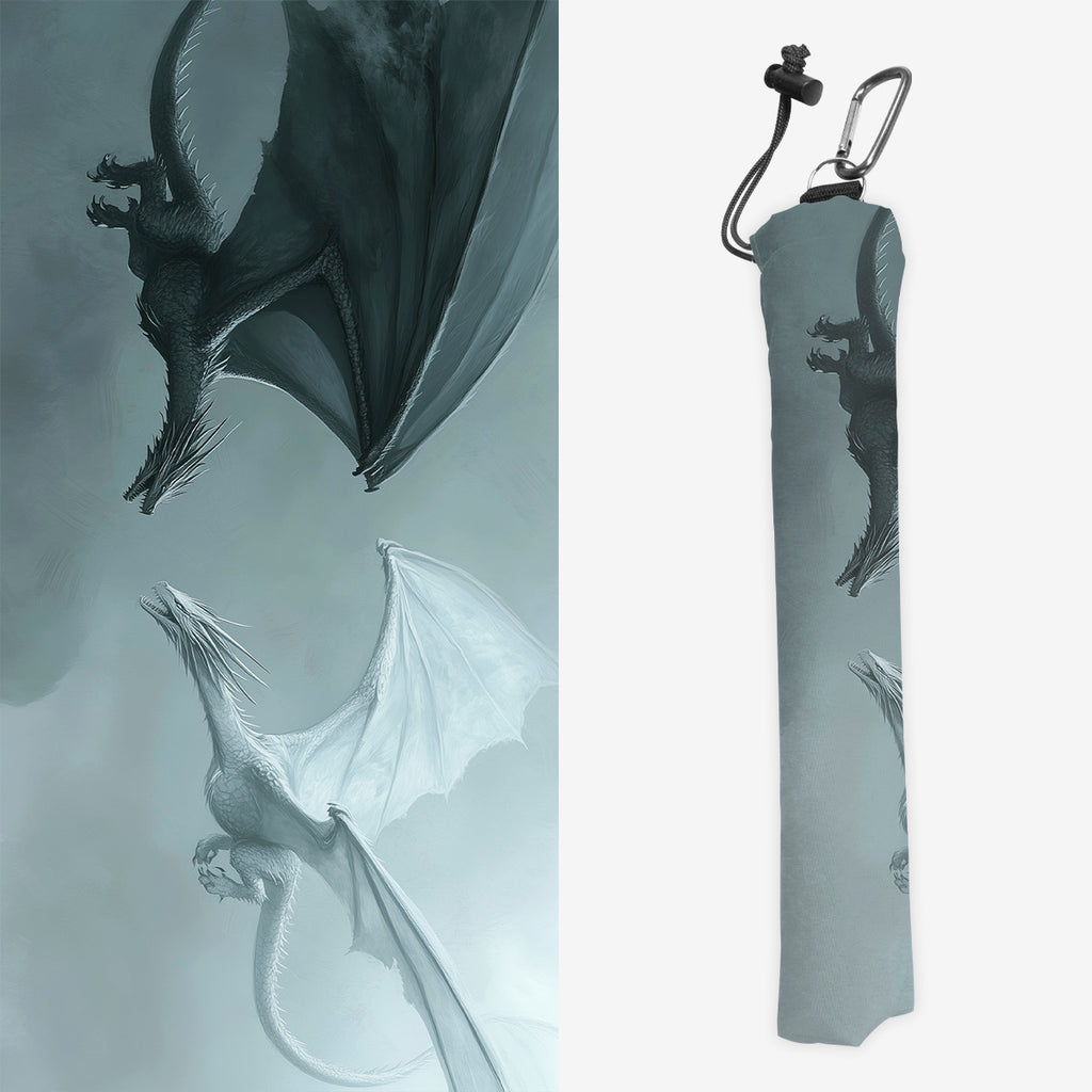 Black and White Dragons Playmat Bag