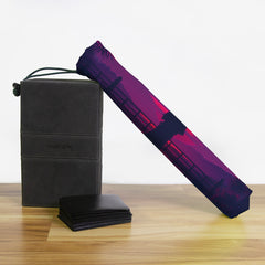 Geisha In The Neon Moonlight Playmat Bag