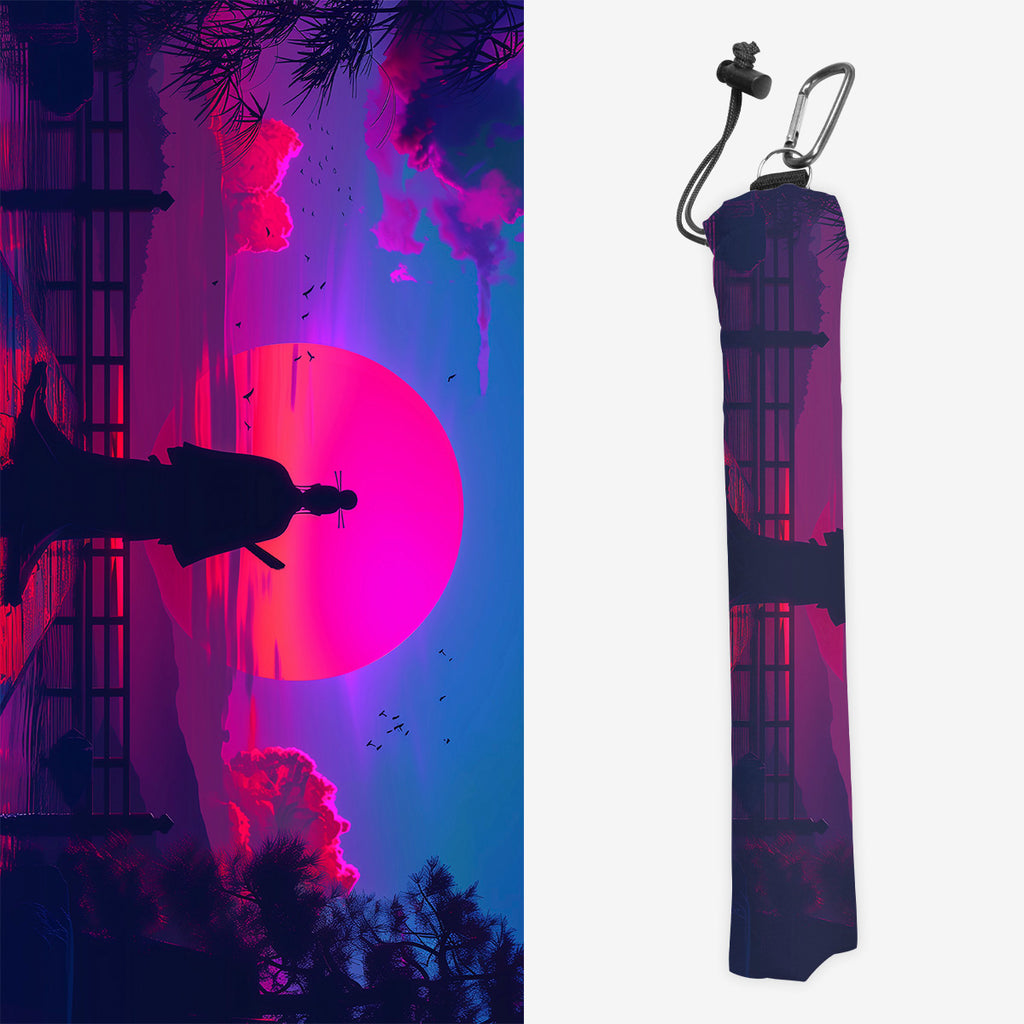 Geisha In The Neon Moonlight Playmat Bag