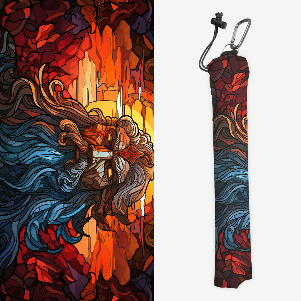 Zeus Stained Glass Playmat Bag