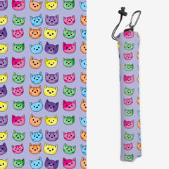 Rainbow Cat Faces Playmat Bag